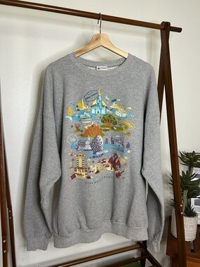 90s Walt Disney World Discover the Magic Four Parks Sweatshirt Size XXL